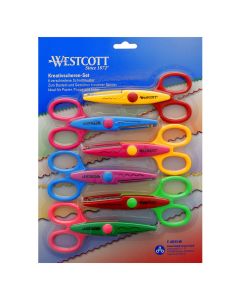 Westcott Crazy Cut Scissors. Pack of 6