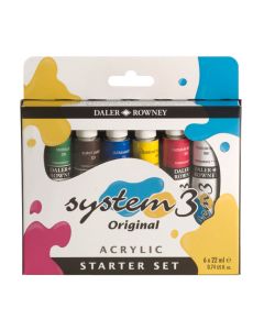 Daler-Rowney System 3 Original Acrylic Starter Set 22ml