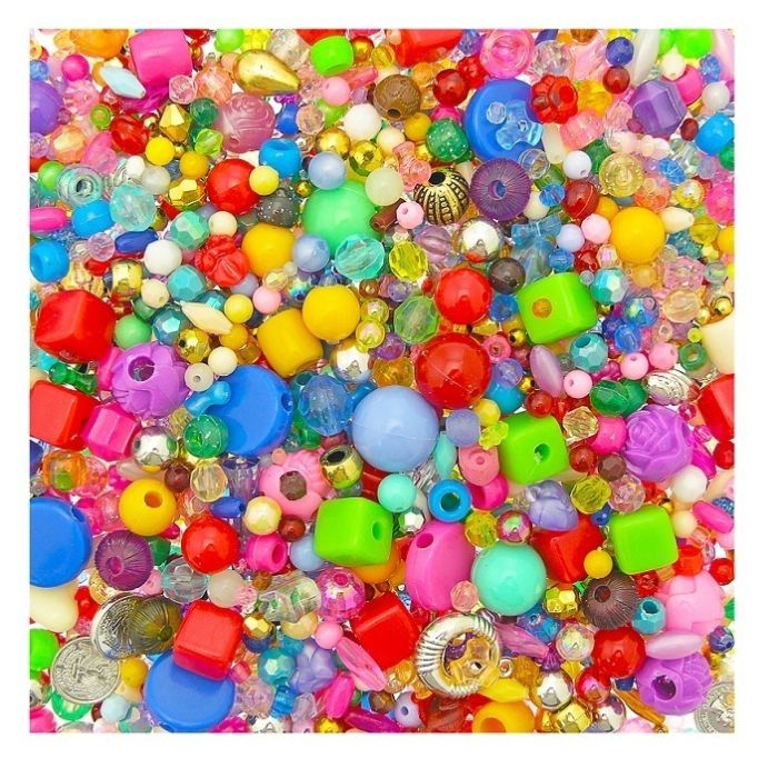 Plastic on sale beads wholesale