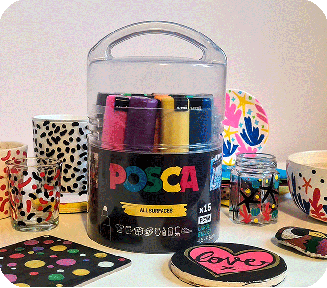 Uni Posca Marker PC-17K 10 Standard Colours